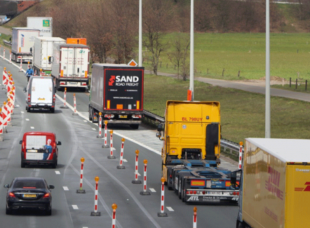 Het truckverkeer blijft groeien, maar langzamer