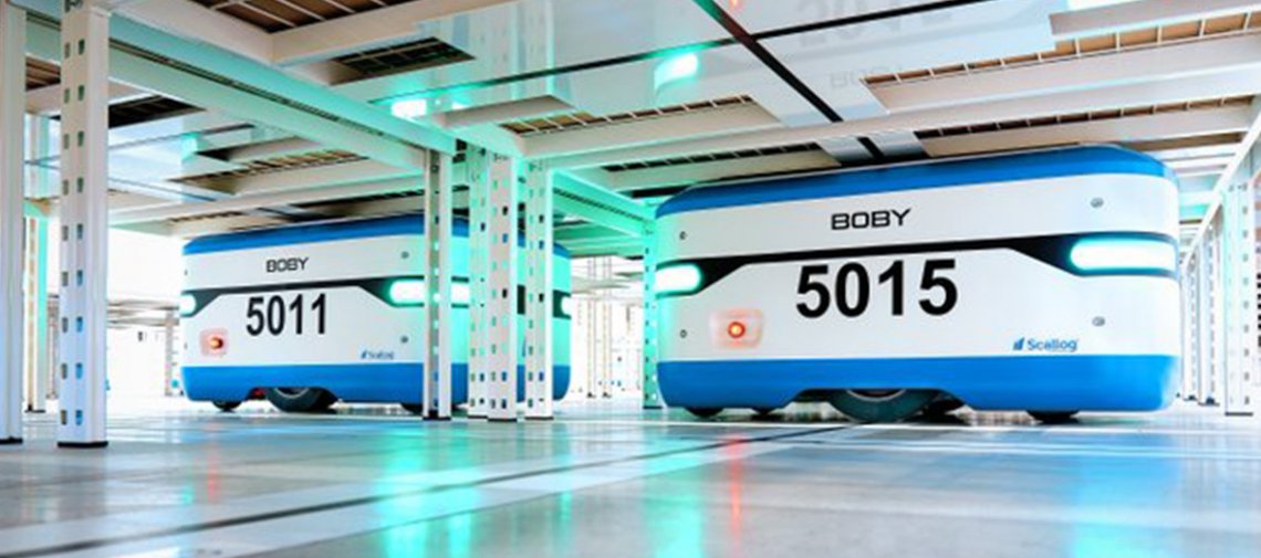 Colruyt Group investeert in logistieke robots van Scallog