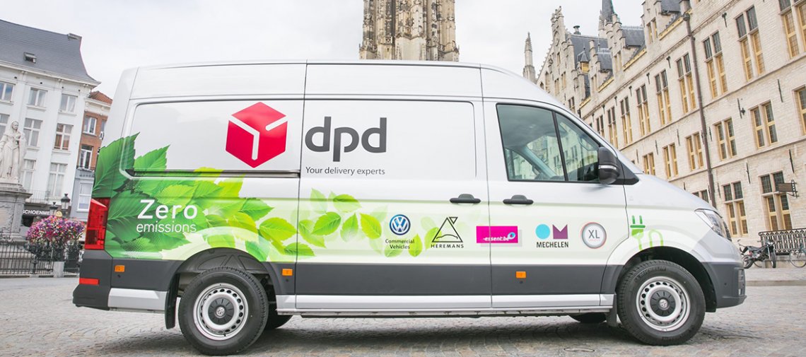 DPD : test met elektrische bestelwagens in Mechelen