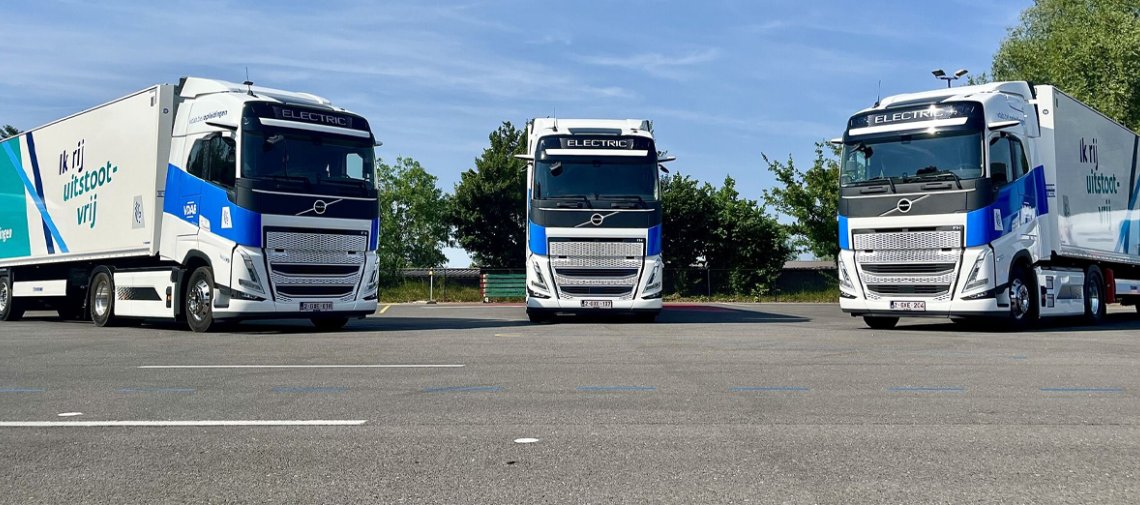 Une première : le VDAB prend livraison de trois camions électriques